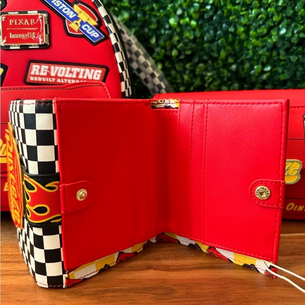 Loungefly Pixar Cars Lightning McQueen Rust-eze Lightup Mini Backpack set of 3 - Picture 5 of 10
